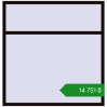 Ціноутворення Вікна 1600x1650 мм REHAU Brillant-Design BLACK_BROWN з двох сторін. Ціна: ₴14,750.70