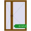 Ціноутворення Вікна 1500x2050 мм REHAU Euro 70 GOLDEN OAK з двох сторін. Ціна: ₴30,348.72