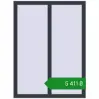 Ціноутворення Вікна 930x1250 мм REHAU Euro 60 ANTHRACITE_GREY_STRUKTURAL з двох сторін. Ціна: ₴5,411.45