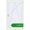 Ціноутворення Вікна 860x1520 мм REHAU Euro 60 Білий (RAL 9016) з двох сторін. Ціна: ₴6,201.83