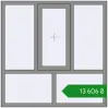 Ціноутворення Вікна 1500x1500 мм Altest Pony 375 RAL 9007 Grey aluminium з двох сторін. Ціна: ₴13,606.13