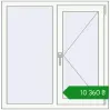 Ціноутворення Вікна 1035x1040 мм REHAU Brillant-Design Білий (RAL 9016) з двох сторін. Ціна: ₴10,359.79