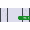Ціноутворення Вікна 4000x2000 мм REHAU Brillant-Design. Ціна: €1,505.64