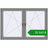 Ціноутворення Вікна 1800x1200 мм Altest Pony 375 RAL 9007 Grey aluminium з двох сторін. Ціна: ₴25,540.04