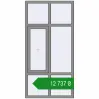 Ціноутворення Вікна 1000x2000 мм Altest Pony 375 RAL 9007 Grey aluminium з двох сторін. Ціна: ₴12,737.04