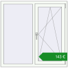 Ціноутворення Вікна 1170x1150 мм REHAU Euro 60. Ціна: €142.98