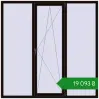 Ціноутворення Вікна 2000x2000 мм REHAU Euro 60 BLACK_BROWN з двох сторін. Ціна: ₴19,093.19