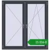 Ціноутворення Вікна 1350x1430 мм REHAU SYNEGO MD ANTHRACITE_GREY_STRUKTURAL з двох сторін. Ціна: ₴25,856.44