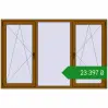 Ціноутворення Вікна 2070x1350 мм REHAU Euro 60 GOLDEN OAK з двох сторін. Ціна: ₴23,396.87