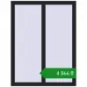 Ціноутворення Вікна 850x1110 мм REHAU Euro 60 BLACK_ULTI-MATT з двох сторін. Ціна: ₴4,865.72
