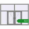 Ціноутворення Вікна 2000x1500 мм Altest Pony 375 RAL 9007 Grey aluminium з двох сторін. Ціна: $623.11
