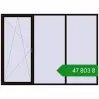 Ціноутворення Вікна 3000x2200 мм REHAU Brillant-Design BLACK_BROWN з двох сторін. Ціна: ₴47,803.11