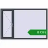 Ціноутворення Вікна 1800x1180 мм REHAU Euro 60 ANTHRACITE_GREY_STRUKTURAL з двох сторін. Ціна: ₴11,731.03