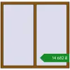Ціноутворення Вікна 1400x1350 мм REHAU Brillant-Design GOLDEN OAK з двох сторін. Ціна: ₴14,682.25
