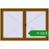 Ціноутворення Вікна 1800x1200 мм REHAU Euro 70 GOLDEN OAK з двох сторін. Ціна: ₴19,431.81