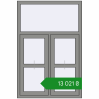 Ціноутворення Вікна 1000x1500 мм Altest Pony 375 RAL 9007 Grey aluminium з двох сторін. Ціна: ₴13,020.61
