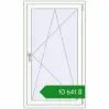 Ціноутворення Вікна 800x1400 мм REHAU Euro 70 BLACK_ULTI-MATT ззовні. Ціна: ₴10,640.97