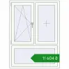 Ціноутворення Вікна 1070x1450 мм REHAU Euro 70 Білий (RAL 9016) з двох сторін. Ціна: ₴11,603.86