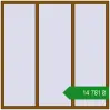 Ціноутворення Вікна 1800x1800 мм REHAU Euro 60 GOLDEN OAK з двох сторін. Ціна: ₴14,780.55