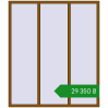 Ціноутворення Вікна 1800x2100 мм REHAU SYNEGO MD GOLDEN OAK з двох сторін. Ціна: ₴29,349.61