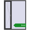 Ціноутворення Вікна 1500x2000 мм REHAU Euro 70 ANTHRACITE_GREY_GLATT з двох сторін. Ціна: $467.82