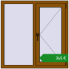 Ціноутворення Вікна 1035x1040 мм REHAU Brillant-Design. Ціна: €364.79