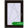 Ціноутворення Вікна 700x1025 мм REHAU SYNEGO MD BLACK_BROWN з двох сторін. Ціна: ₴9,968.70