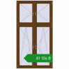 Ціноутворення Вікна 1200x2250 мм REHAU SYNEGO MD WALNUT з двох сторін. Ціна: ₴41,155.55
