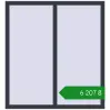 Ціноутворення Вікна 1200x1300 мм REHAU Euro 60 ANTHRACITE_GREY_STRUKTURAL з двох сторін. Ціна: ₴6,207.12