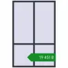 Ціноутворення Вікна 1300x2000 мм REHAU Brillant-Design ANTHRACITE_GREY_STRUKTURAL з двох сторін. Ціна: ₴19,451.08
