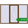 Ціноутворення Вікна 2200x1550 мм REHAU Euro 70 WALNUT з двох сторін. Ціна: ₴23,091.56