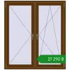Ціноутворення Вікна 1290x1440 мм REHAU SYNEGO MD WALNUT з двох сторін. Ціна: ₴27,289.73