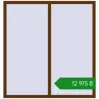 Ціноутворення Вікна 1500x1580 мм REHAU Euro 70 WALNUT з двох сторін. Ціна: ₴12,974.58