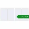Ціноутворення Вікна 3400x1540 мм Altest Pony 375 RAL 9016 Traffic white з двох сторін. Ціна: ₴13,220.31