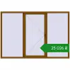 Ціноутворення Вікна 2500x1700 мм REHAU Euro 70 GOLDEN OAK з двох сторін. Ціна: ₴25,025.72
