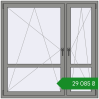 Ціноутворення Вікна 1500x1500 мм Altest Pony 375 RAL 9007 Grey aluminium з двох сторін. Ціна: ₴29,085.00