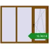 Ціноутворення Вікна 1800x1400 мм REHAU Euro 60 GOLDEN OAK з двох сторін. Ціна: ₴16,362.73