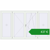 Ціноутворення Вікна 2500x1450 мм REHAU Euro 60 Білий (RAL 9016) з двох сторін. Ціна: €437.23
