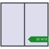 Ціноутворення Вікна 2400x2200 мм REHAU Euro 70 ANTHRACITE_GREY_STRUKTURAL з двох сторін. Ціна: ₴30,146.66