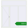 Ціноутворення Вікна 2300x2500 мм REHAU Euro 60 Білий (RAL 9016) з двох сторін. Ціна: €504.78