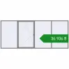 Ціноутворення Вікна 4800x2000 мм Altest Pony 375 RAL 9007 Grey aluminium з двох сторін. Ціна: ₴36,935.82