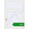 Ціноутворення Вікна 900x1300 мм REHAU Euro 60 Білий (RAL 9016) з двох сторін. Ціна: €146.45