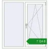 Ціноутворення Вікна 1160x1250 мм REHAU Euro 70 Білий (RAL 9016) з двох сторін. Ціна: ₴7,124.06