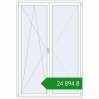 Ціноутворення Tilt-and-Turn 1550x2300 mm Altest Pony 375 RAL 9016 Traffic white two-sided. Ціна: ₴24,893.82