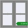 Ціноутворення Вікна 1200x1200 мм Altest Pony 375 RAL 9007 Grey aluminium з двох сторін. Ціна: ₴12,683.93