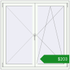Ціноутворення Вікна 1300x1300 мм REHAU Euro 70 Білий (RAL 9016) з двох сторін. Ціна: $202.99