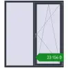 Ціноутворення Вікна 1600x1800 мм REHAU Euro 70 ANTHRACITE_GREY_STRUKTURAL з двох сторін. Ціна: ₴23,155.69