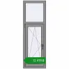 Ціноутворення Вікна 500x1500 мм Altest Pony 375 RAL 9007 Grey aluminium з двох сторін. Ціна: ₴12,418.19