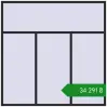 Ціноутворення Вікна 2400x2400 мм REHAU Brillant-Design BLACK_ULTI-MATT з двох сторін. Ціна: ₴34,291.12