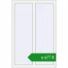 Ціноутворення Вікна 960x1460 мм REHAU Euro 70 Білий (RAL 9016) з двох сторін. Ціна: ₴6,676.94